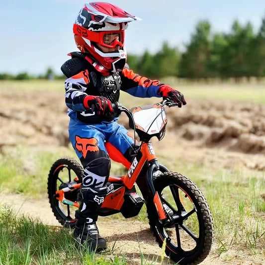 KTX-838675 Electric 16-Inch Kids Bicycle with 2-Speed, Aluminum Frame, Disc Brake, and Lithium Battery