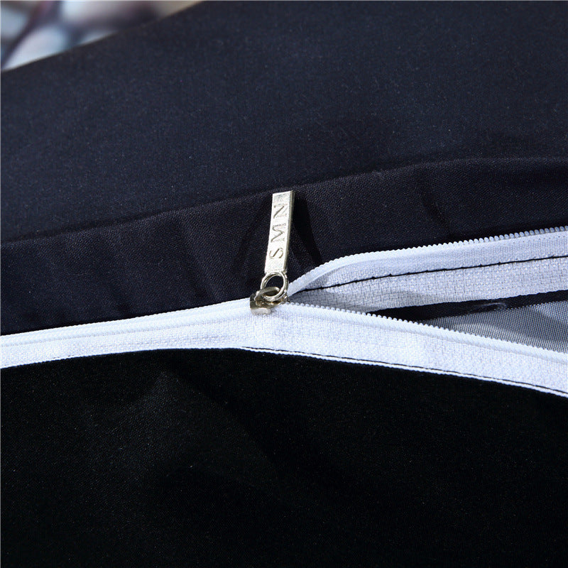 KTX-839251 Three-Piece Polyester Digital 3D Printing Duvet Cover Set for Standard Beds