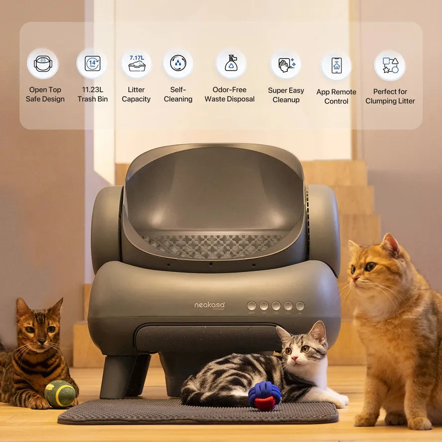 KTX-840019 Automatic Self-Cleaning Cat Litter Box with Odour Control for Large Cats