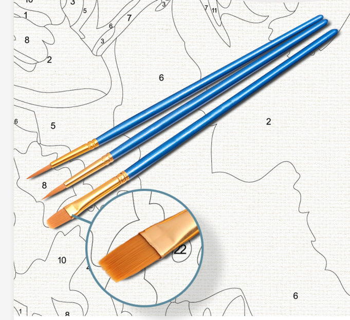 KTX-840339 Color By Number Love Tree Landscape Oil Painting on Canvas - 40x50cm Gift Box Set