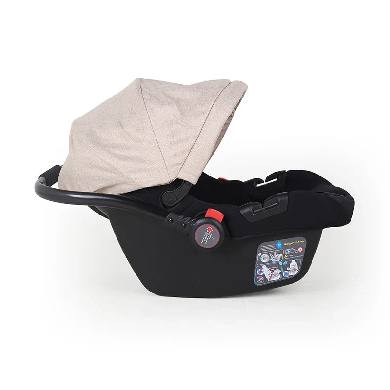 KTX-841747 3-in-1 Lightweight Baby Stroller with Car Seat and Storage Basket, Reversible and Foldable with Cup Holder