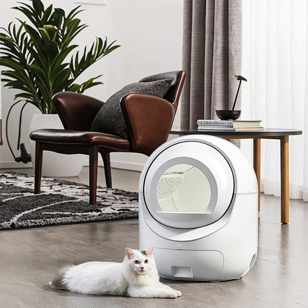 KTX-842003 Extra Large Smart Cat Litter Box with 5G WiFi, One-Touch Clean & Easy Maintenance, Ideal for Cats Up to 34.17lb