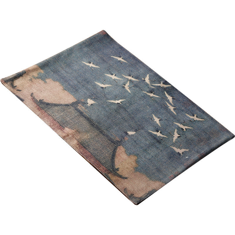 KTX-843283 Cotton Linen Tea Table Cloth - 50x30cm, Color Variation Due to Lighting