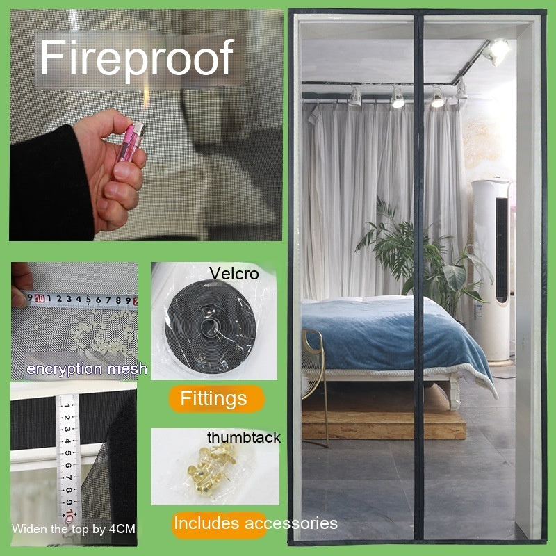 KTX-843411 Mosquito-Proof Glass Fiber Screen Door Curtain - Durable and Modern Design, Multiple Sizes Available