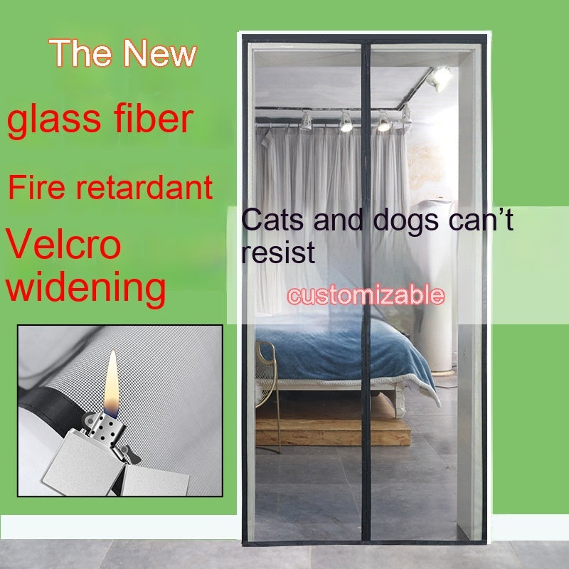 KTX-843411 Mosquito-Proof Glass Fiber Screen Door Curtain - Durable and Modern Design, Multiple Sizes Available