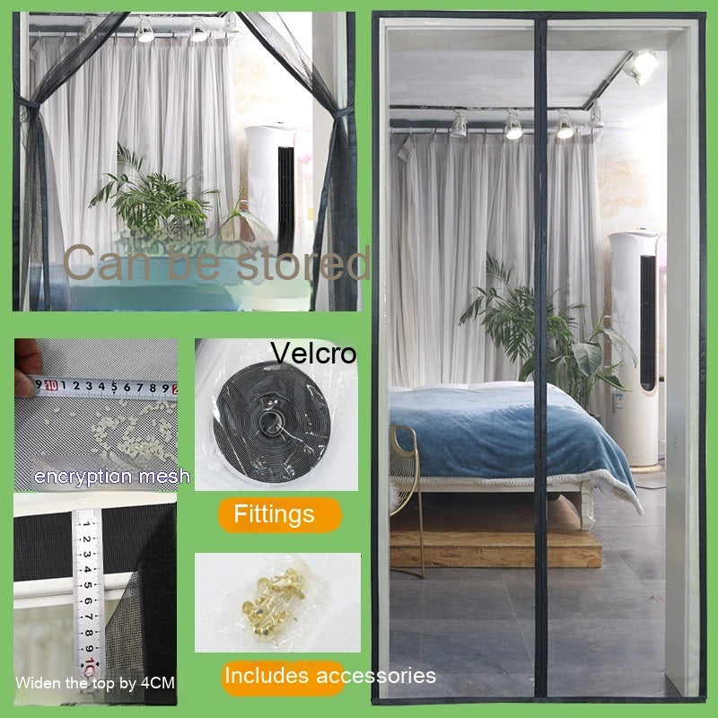 KTX-843411 Mosquito-Proof Glass Fiber Screen Door Curtain - Durable and Modern Design, Multiple Sizes Available