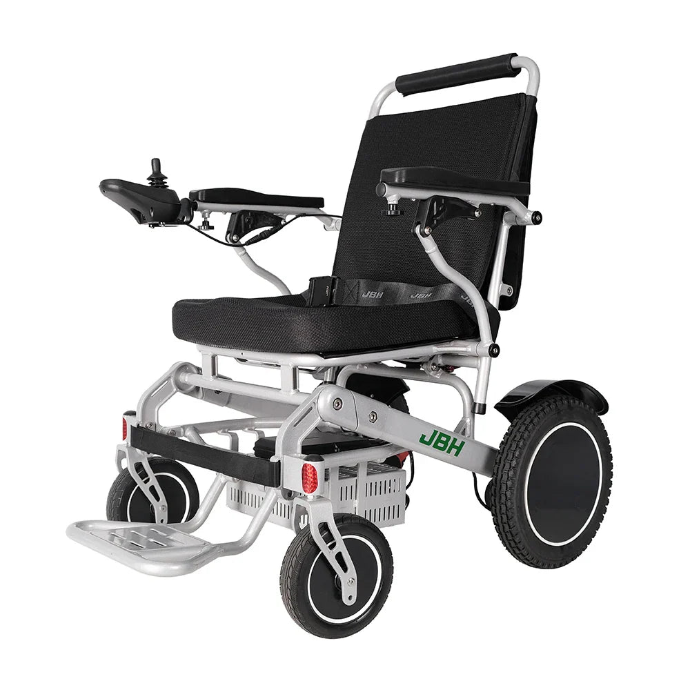 KTX-843731 Adjustable Foldable Electric Wheelchair with Removable Battery and Aluminum Alloy Frame, Model D10