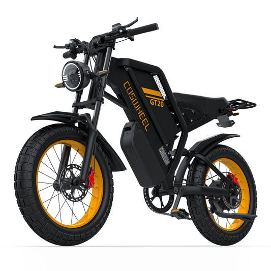 KTX-844563 60V 2000W Dual Battery Electric Bike with Hydraulic Brakes and Aluminum Frame, Max Speed 60km/h, Suitable for Heights 5'1" to 6'5"
