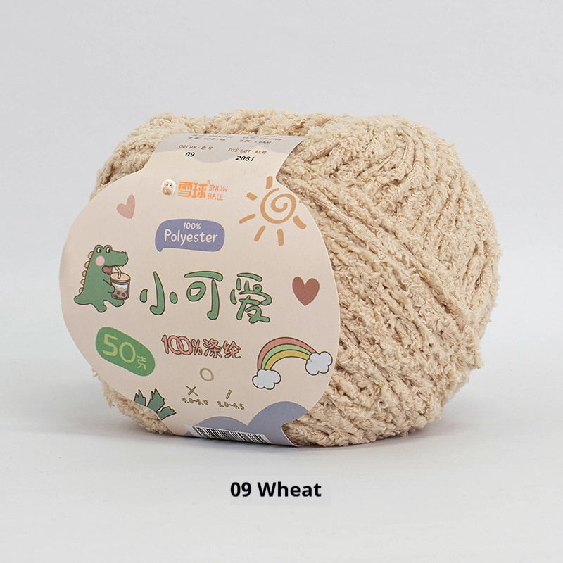 KTX-845843 Hand-Woven Three-Strand Velvet Crochet Yarn - 50g Wool Ball for DIY Crafts