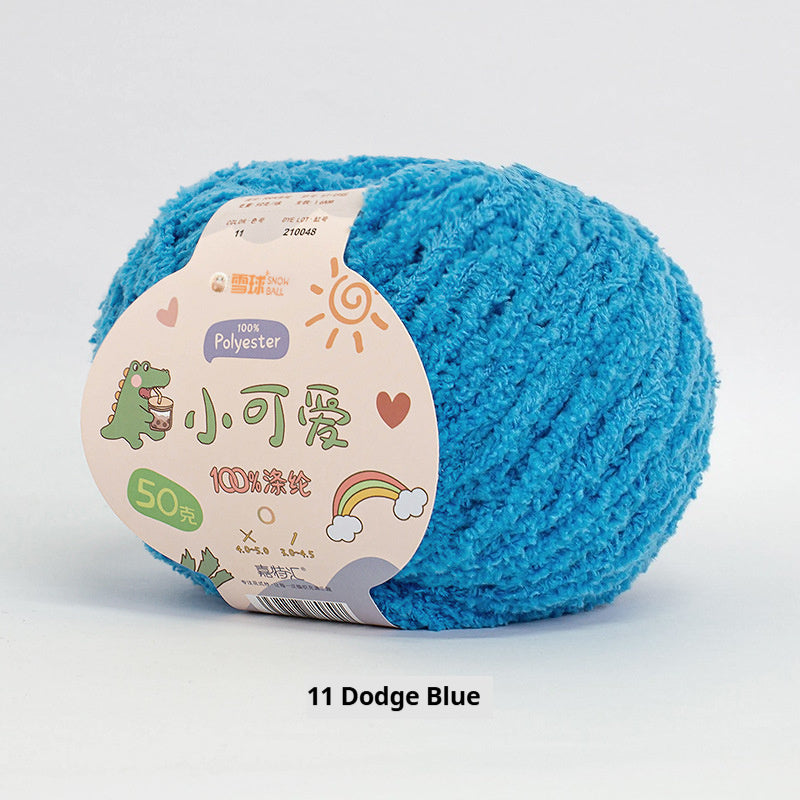 KTX-845843 Hand-Woven Three-Strand Velvet Crochet Yarn - 50g Wool Ball for DIY Crafts