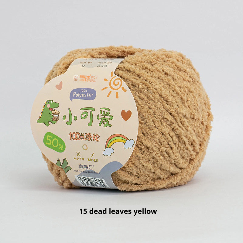 KTX-845843 Hand-Woven Three-Strand Velvet Crochet Yarn - 50g Wool Ball for DIY Crafts