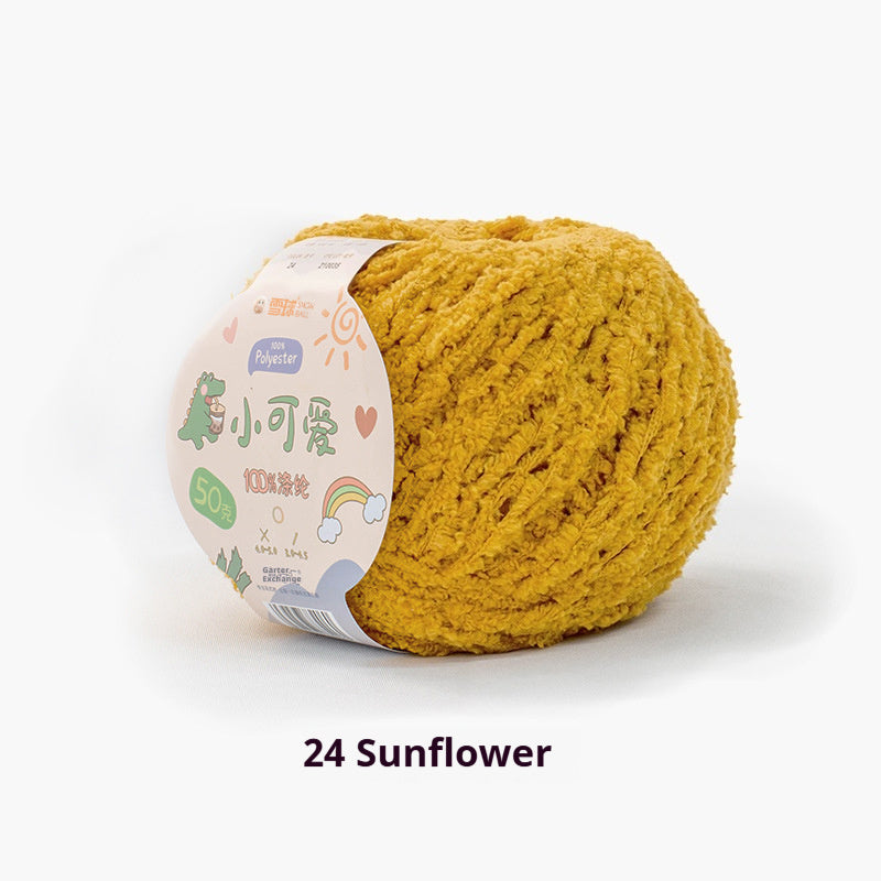 KTX-845843 Hand-Woven Three-Strand Velvet Crochet Yarn - 50g Wool Ball for DIY Crafts