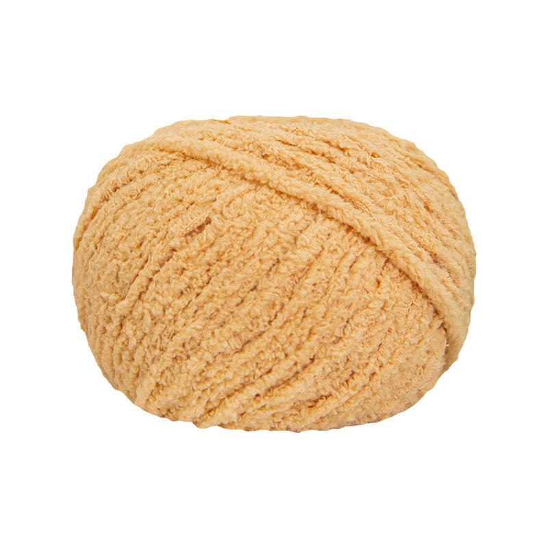 KTX-845843 Hand-Woven Three-Strand Velvet Crochet Yarn - 50g Wool Ball for DIY Crafts