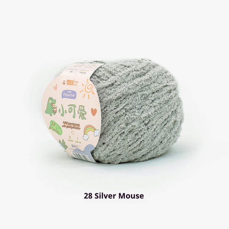 KTX-845843 Hand-Woven Three-Strand Velvet Crochet Yarn - 50g Wool Ball for DIY Crafts