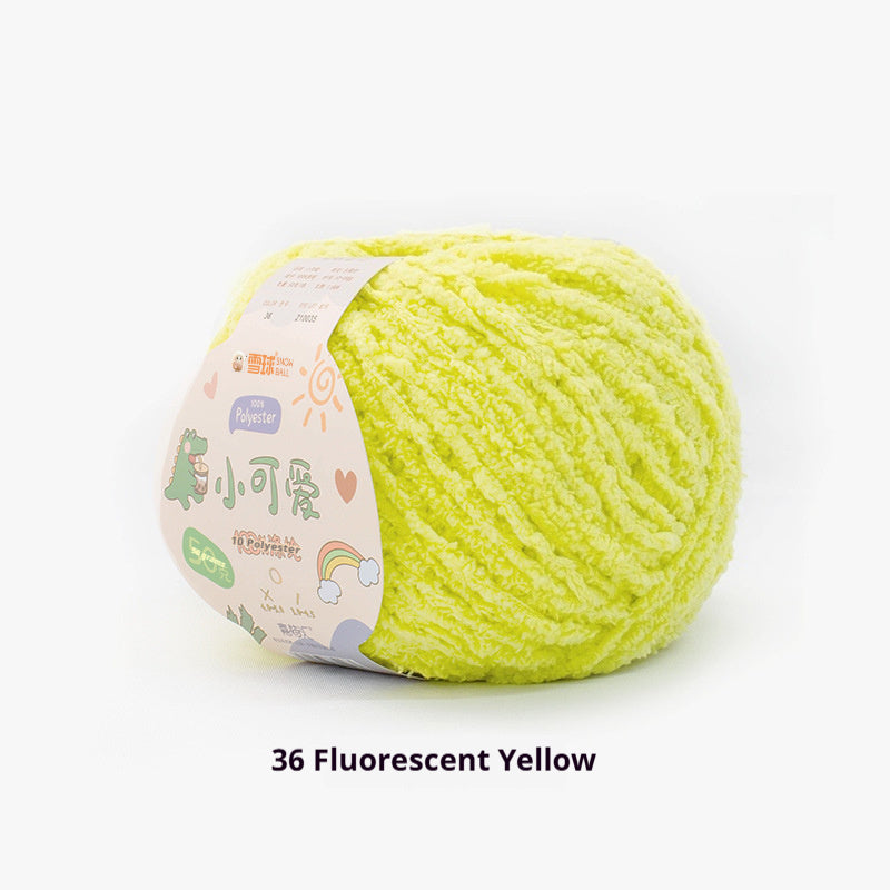 KTX-845843 Hand-Woven Three-Strand Velvet Crochet Yarn - 50g Wool Ball for DIY Crafts