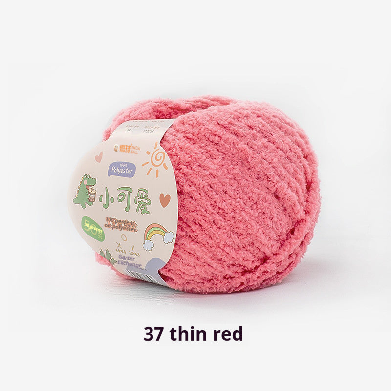 KTX-845843 Hand-Woven Three-Strand Velvet Crochet Yarn - 50g Wool Ball for DIY Crafts