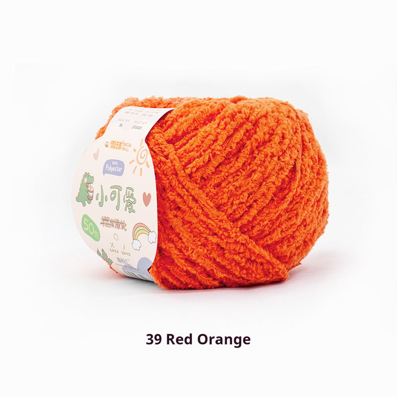 KTX-845843 Hand-Woven Three-Strand Velvet Crochet Yarn - 50g Wool Ball for DIY Crafts