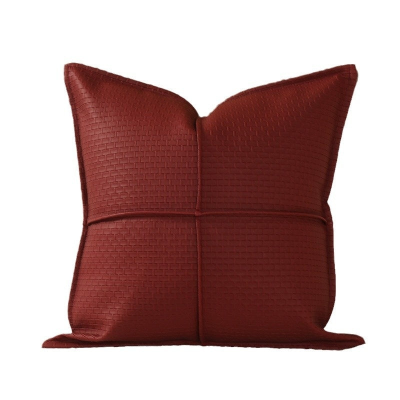 KTX-845971 Color Matching Cotton and Linen Couch Pillow - 45x45cm, New Chinese Style