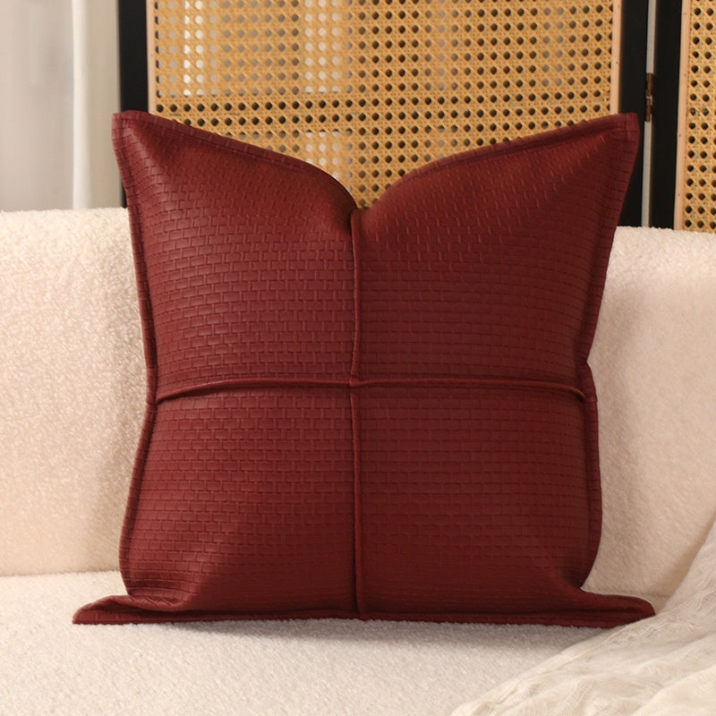 KTX-845971 Color Matching Cotton and Linen Couch Pillow - 45x45cm, New Chinese Style
