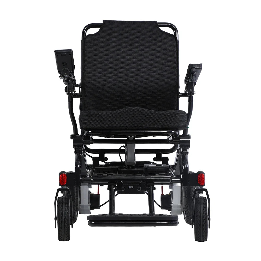 KTX-846035 Foldable Electric Wheelchair with Remote Control for Elderly, Aluminum Alloy Frame, Lightweight and Compact Design, 120KG Capacity