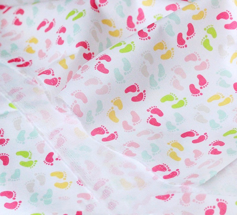 KTX-846995 Candy Color Cotton Cartoon Print Fabric for DIY Handmade Clothing - 45cm x 110cm