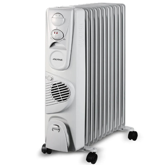 KTX-848083 2900W Oil Filled Radiator Heater with Adjustable Thermostat and Overheat Protection