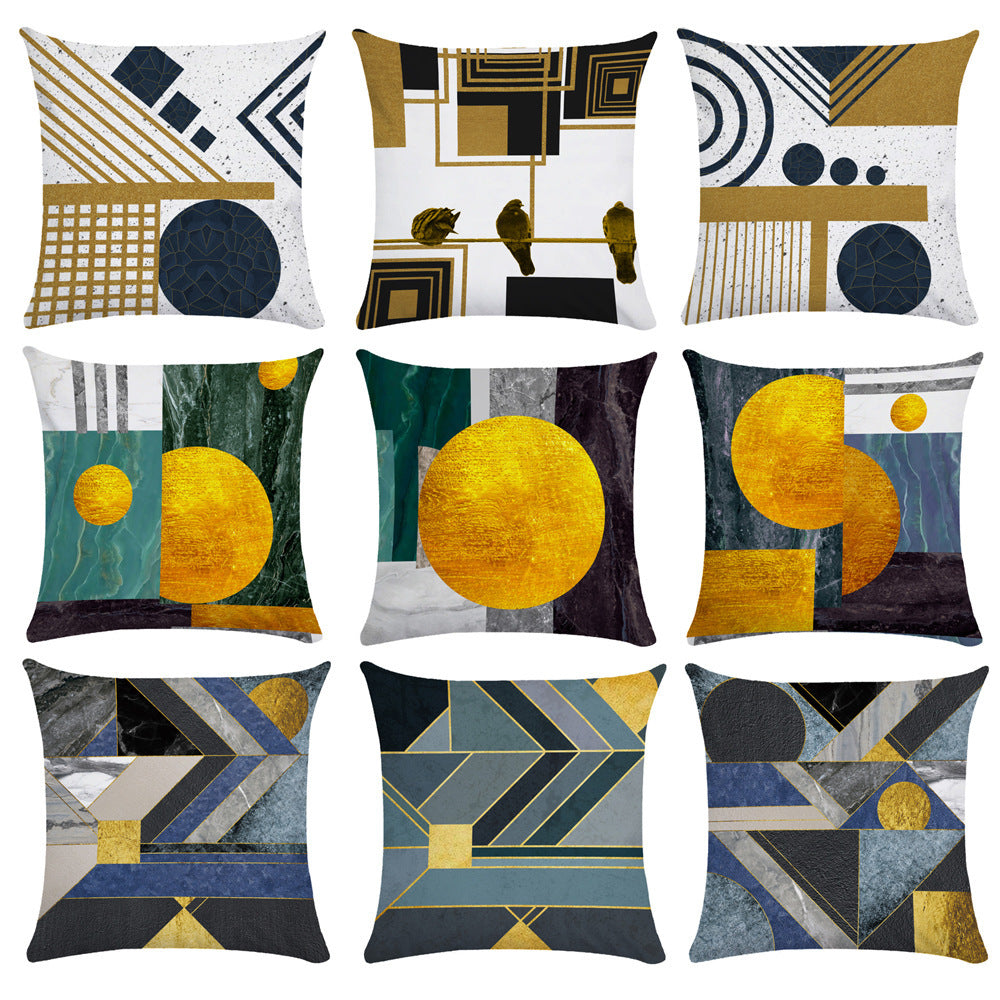 KTX-848147 Geometric Abstract Throw Pillows for Office and Home Furniture - Ultra-flexible Sizes Available