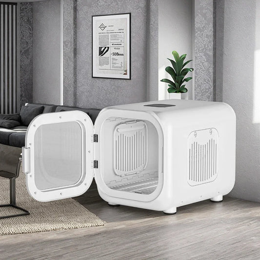 KTX-848723 Automatic Pet Hair Dryer Box for Small Dogs and Cats – Low Noise Electric Cleaning Machine, Eco-Friendly ABS