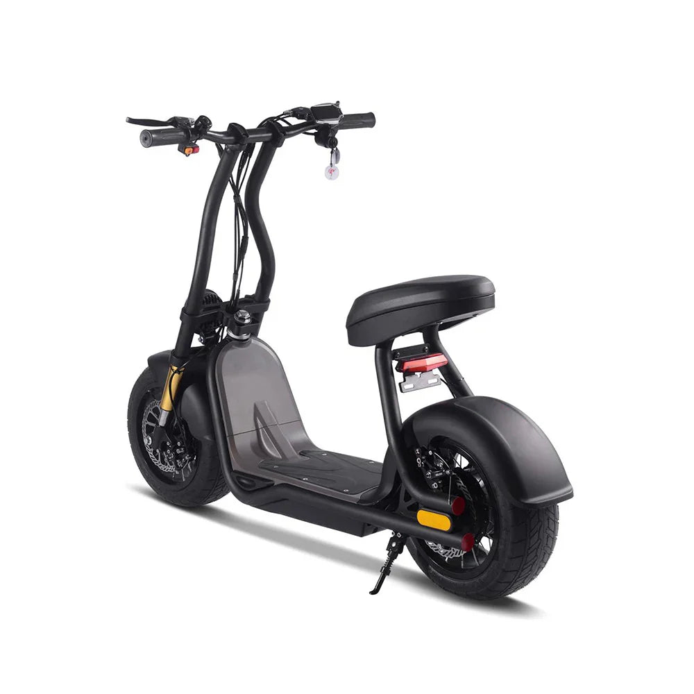 KTX-850963 Electric Citycoco Scooter with Lithium Battery - 1000W Power, 40 km/h Speed, 10-Inch Tires, Black