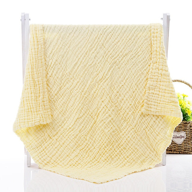 KTX-851347 Soft Plain Gauze Bath Towel for Casual Use – 110x110cm