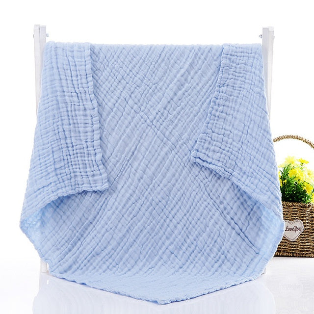 KTX-851347 Soft Plain Gauze Bath Towel for Casual Use – 110x110cm