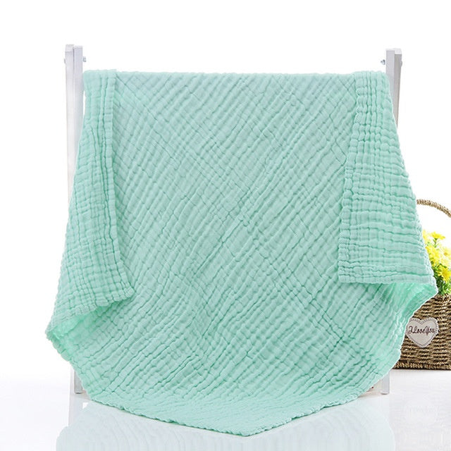 KTX-851347 Soft Plain Gauze Bath Towel for Casual Use – 110x110cm