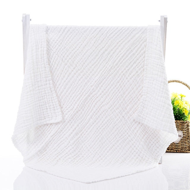 KTX-851347 Soft Plain Gauze Bath Towel for Casual Use – 110x110cm
