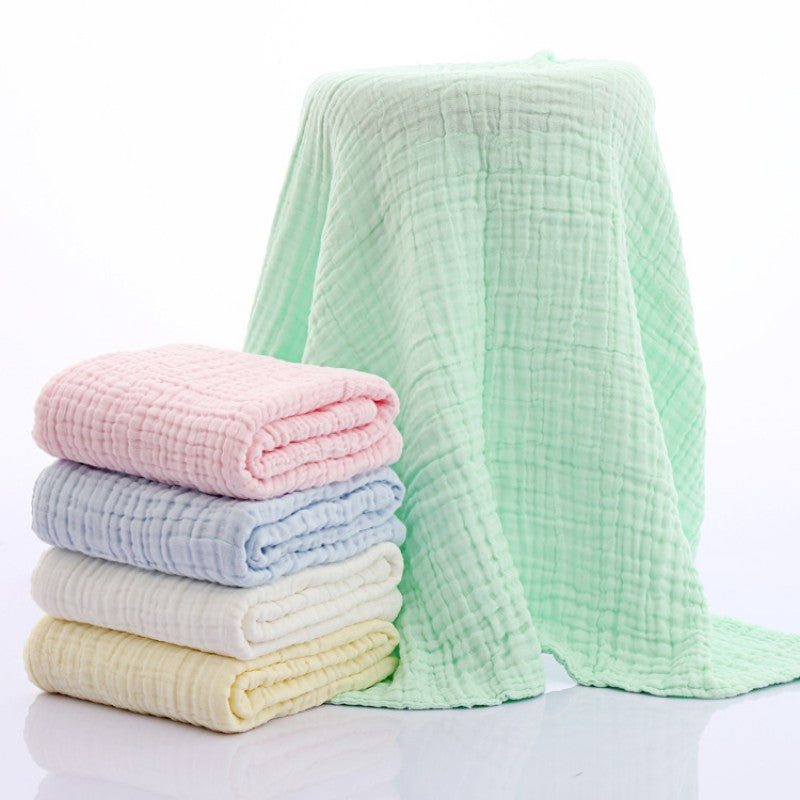 KTX-851347 Soft Plain Gauze Bath Towel for Casual Use – 110x110cm