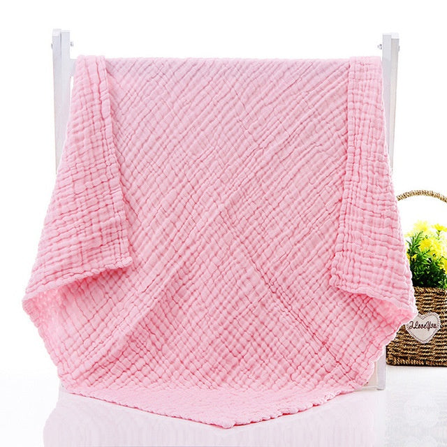 KTX-851347 Soft Plain Gauze Bath Towel for Casual Use – 110x110cm