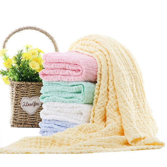 KTX-851347 Soft Plain Gauze Bath Towel for Casual Use – 110x110cm