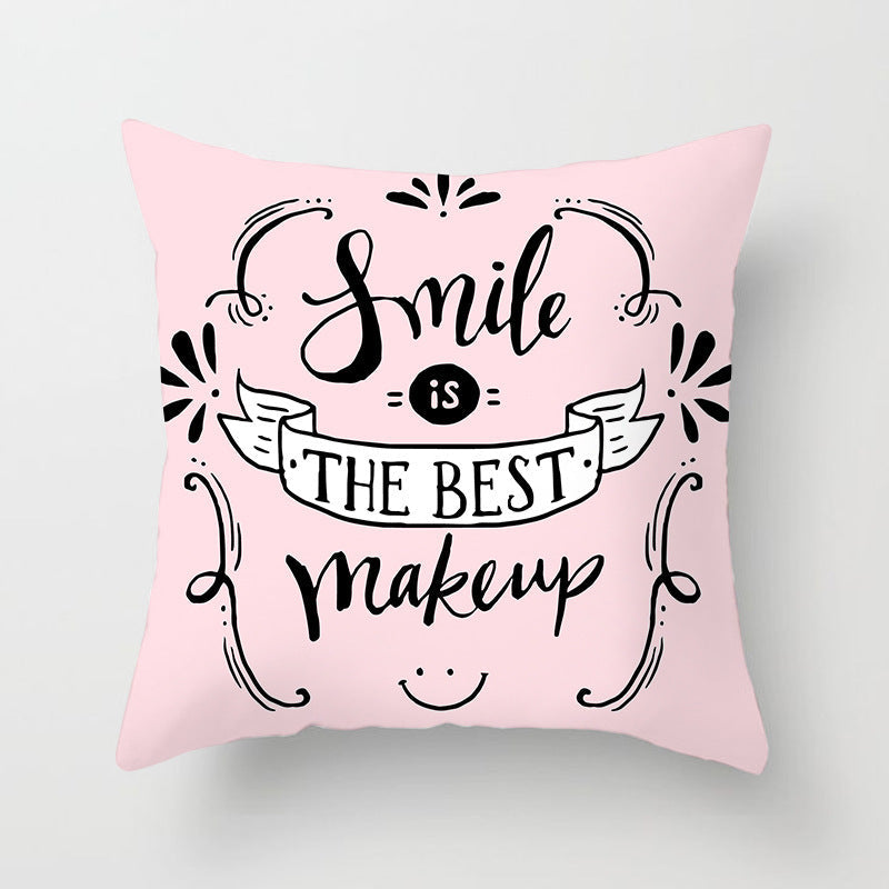 KTX-852819 Linen Peach Skin Super Soft Cushion Cover, 45x45cm Brushed Cloth with PP Cotton Filling