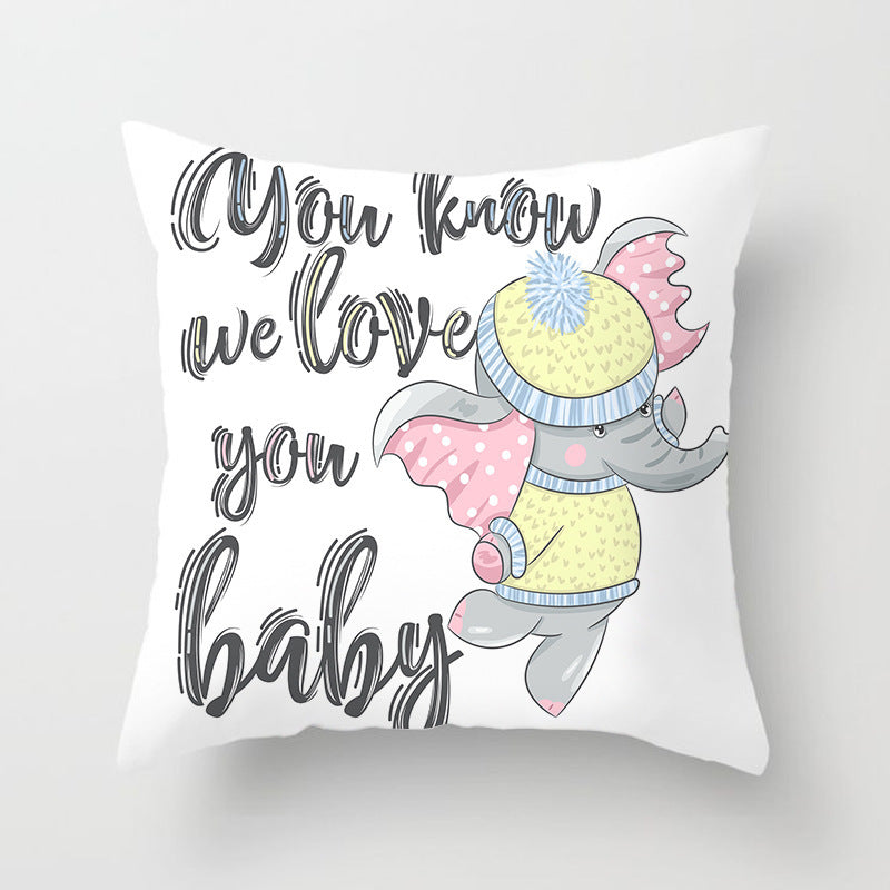 KTX-852819 Linen Peach Skin Super Soft Cushion Cover, 45x45cm Brushed Cloth with PP Cotton Filling