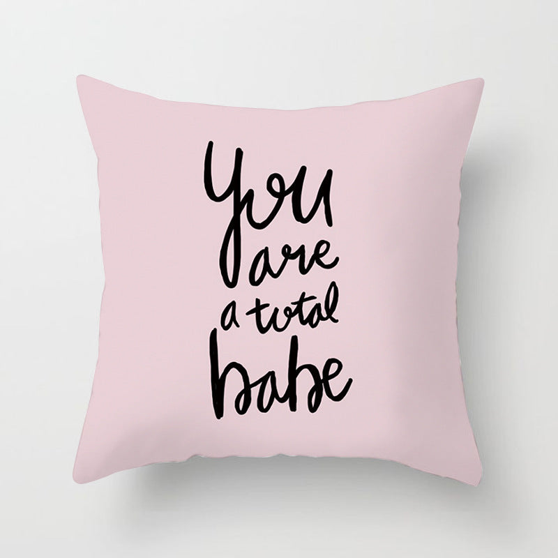 KTX-852819 Linen Peach Skin Super Soft Cushion Cover, 45x45cm Brushed Cloth with PP Cotton Filling