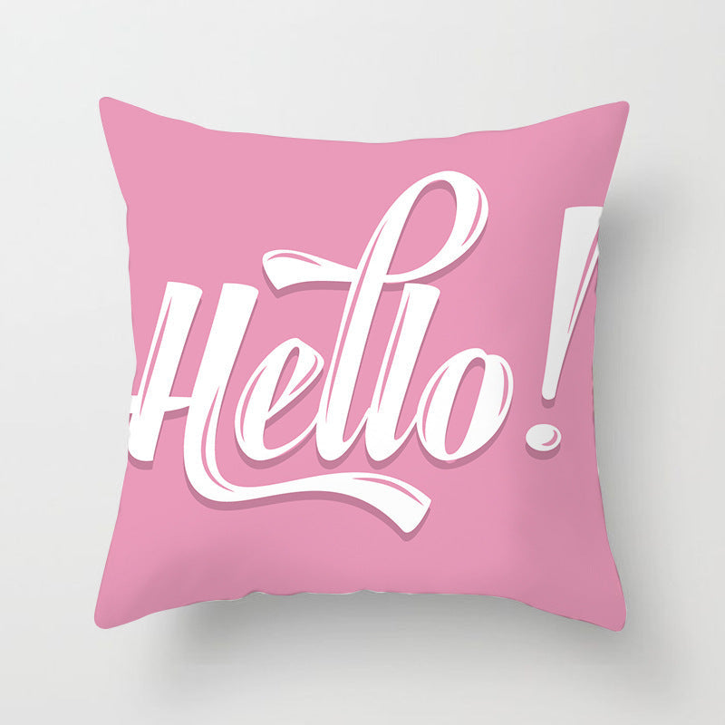 KTX-852819 Linen Peach Skin Super Soft Cushion Cover, 45x45cm Brushed Cloth with PP Cotton Filling