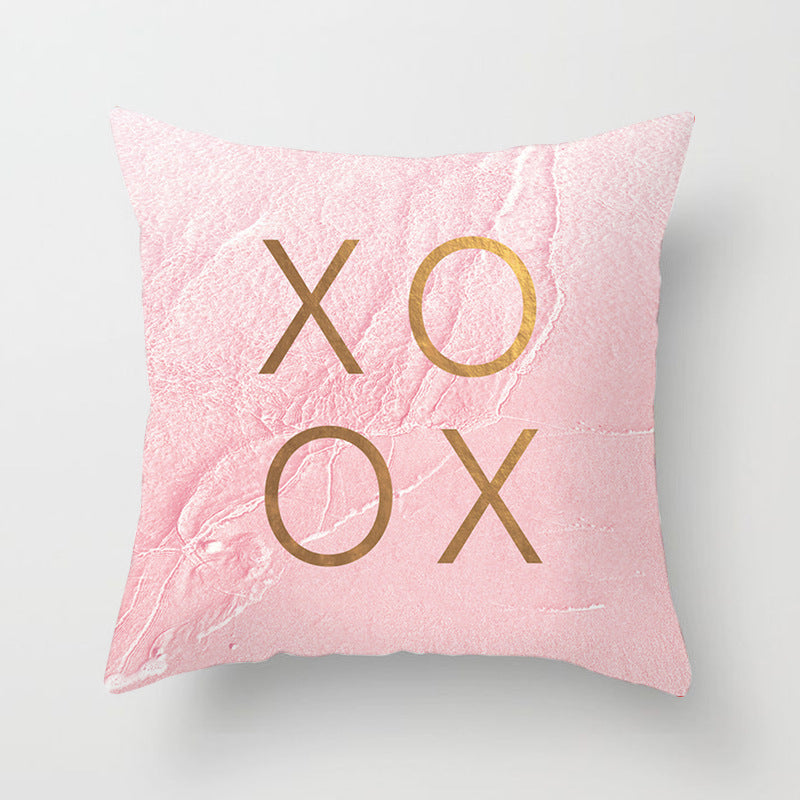 KTX-852819 Linen Peach Skin Super Soft Cushion Cover, 45x45cm Brushed Cloth with PP Cotton Filling
