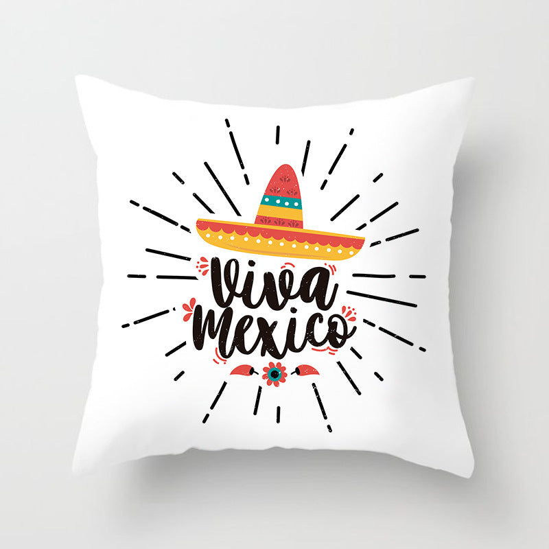 KTX-852819 Linen Peach Skin Super Soft Cushion Cover, 45x45cm Brushed Cloth with PP Cotton Filling