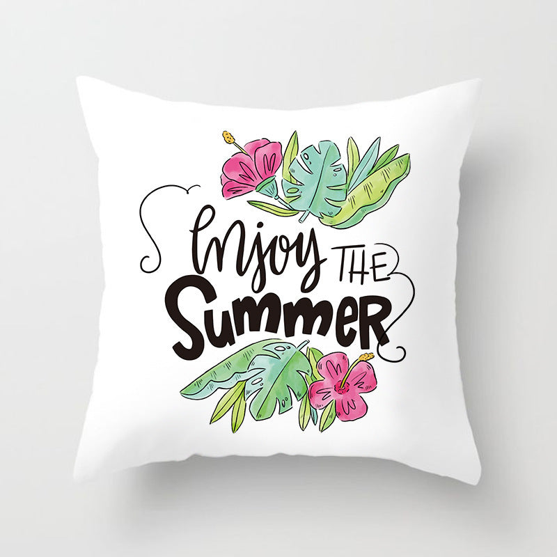 KTX-852819 Linen Peach Skin Super Soft Cushion Cover, 45x45cm Brushed Cloth with PP Cotton Filling