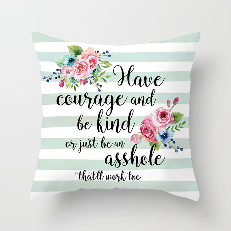 KTX-852819 Linen Peach Skin Super Soft Cushion Cover, 45x45cm Brushed Cloth with PP Cotton Filling