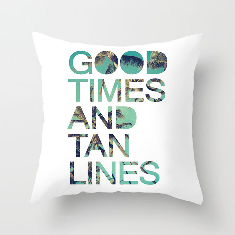 KTX-852819 Linen Peach Skin Super Soft Cushion Cover, 45x45cm Brushed Cloth with PP Cotton Filling