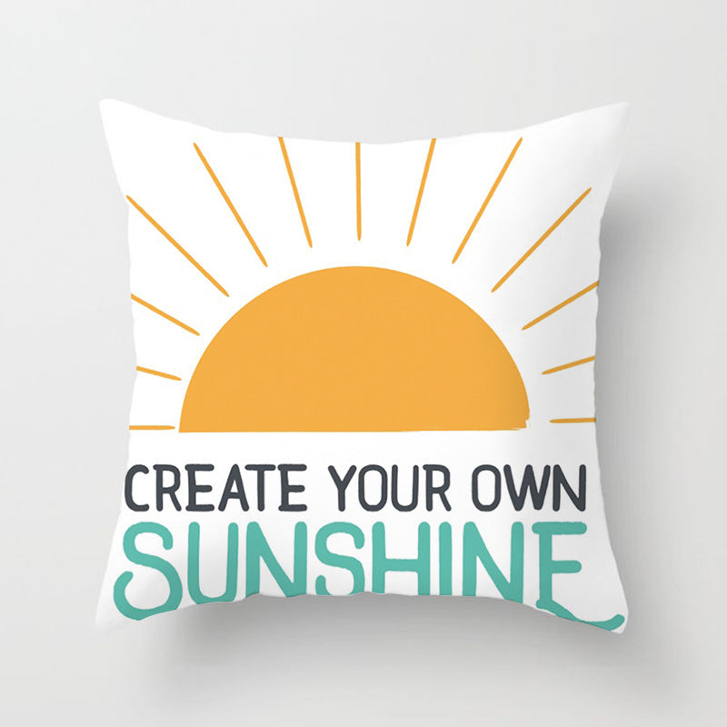 KTX-852819 Linen Peach Skin Super Soft Cushion Cover, 45x45cm Brushed Cloth with PP Cotton Filling