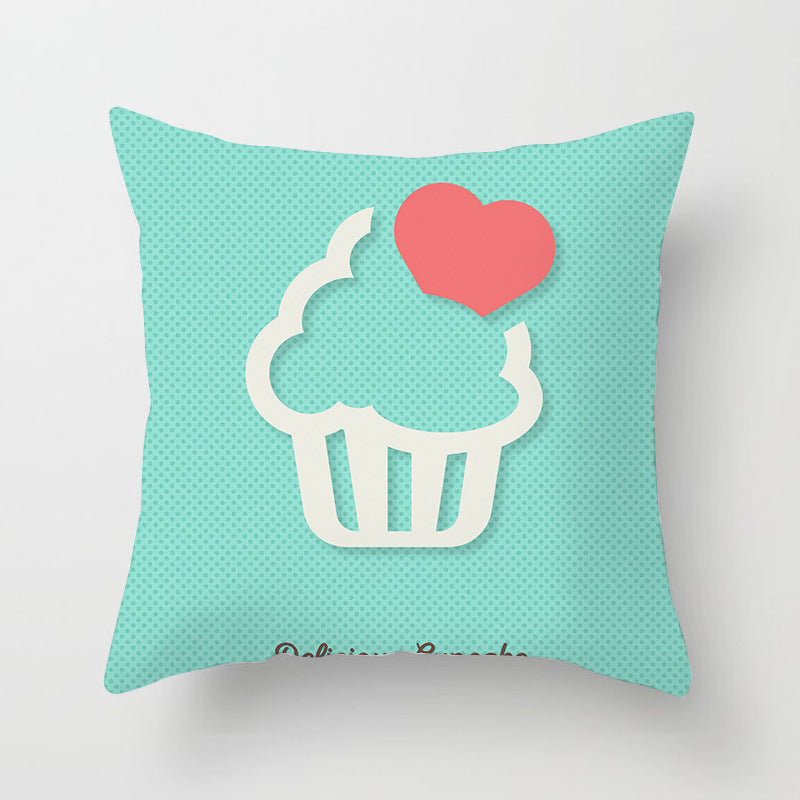 KTX-852819 Linen Peach Skin Super Soft Cushion Cover, 45x45cm Brushed Cloth with PP Cotton Filling