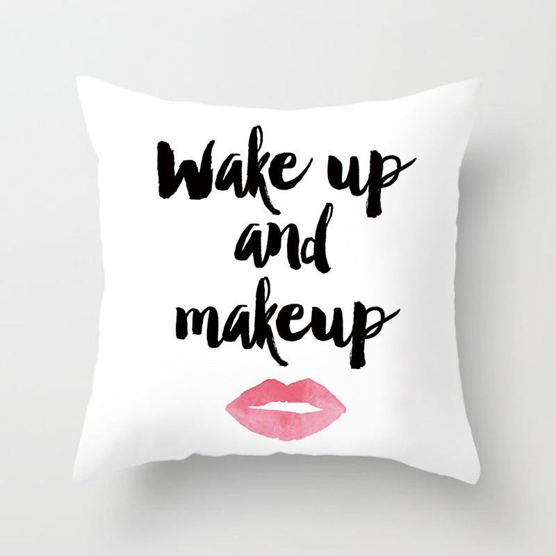 KTX-852819 Linen Peach Skin Super Soft Cushion Cover, 45x45cm Brushed Cloth with PP Cotton Filling