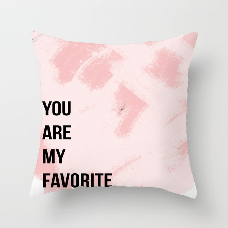 KTX-852819 Linen Peach Skin Super Soft Cushion Cover, 45x45cm Brushed Cloth with PP Cotton Filling