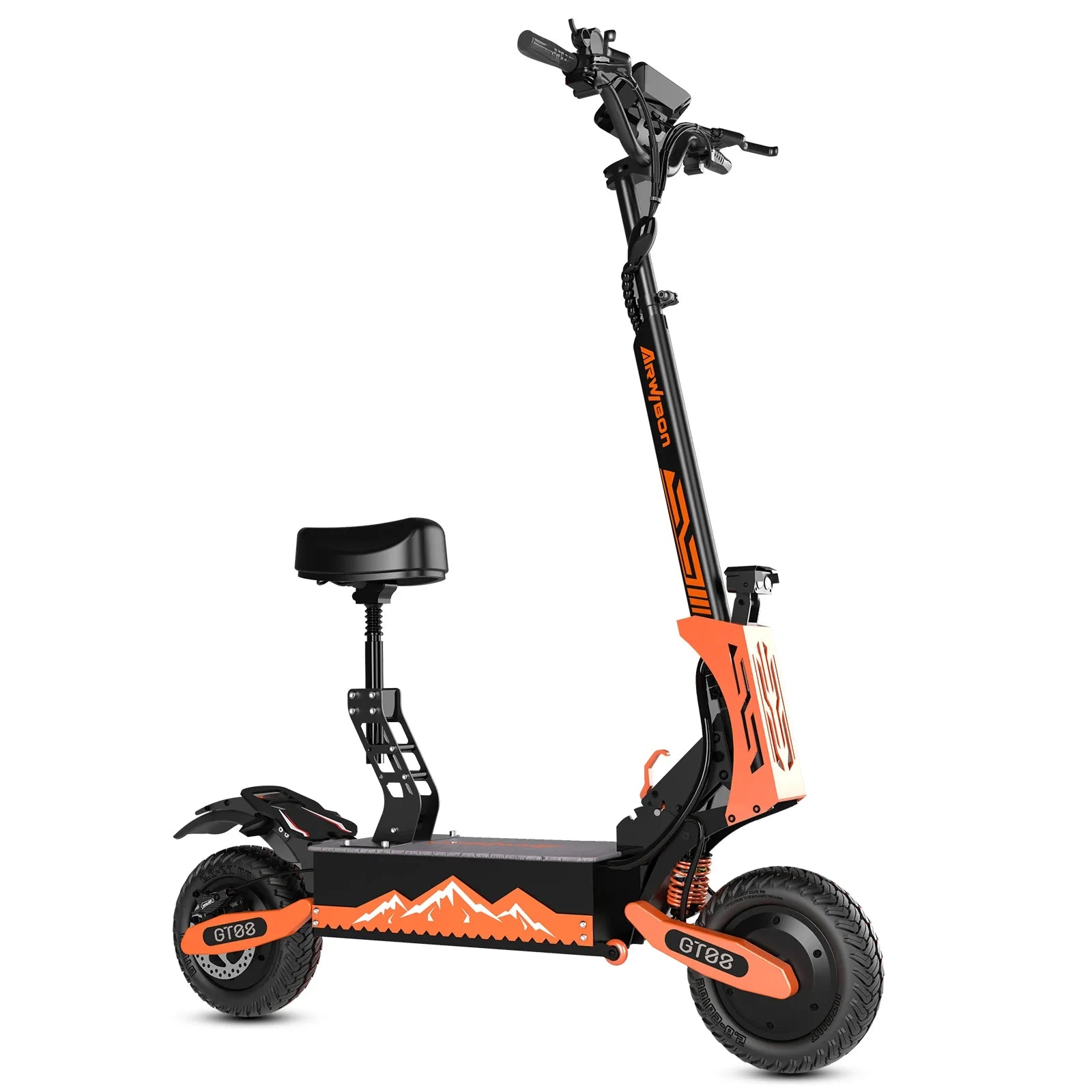 KTX-853267 5600W Dual Motor 60V 27Ah Long Range Foldable Electric Scooter with Big Screen and Removable Seat